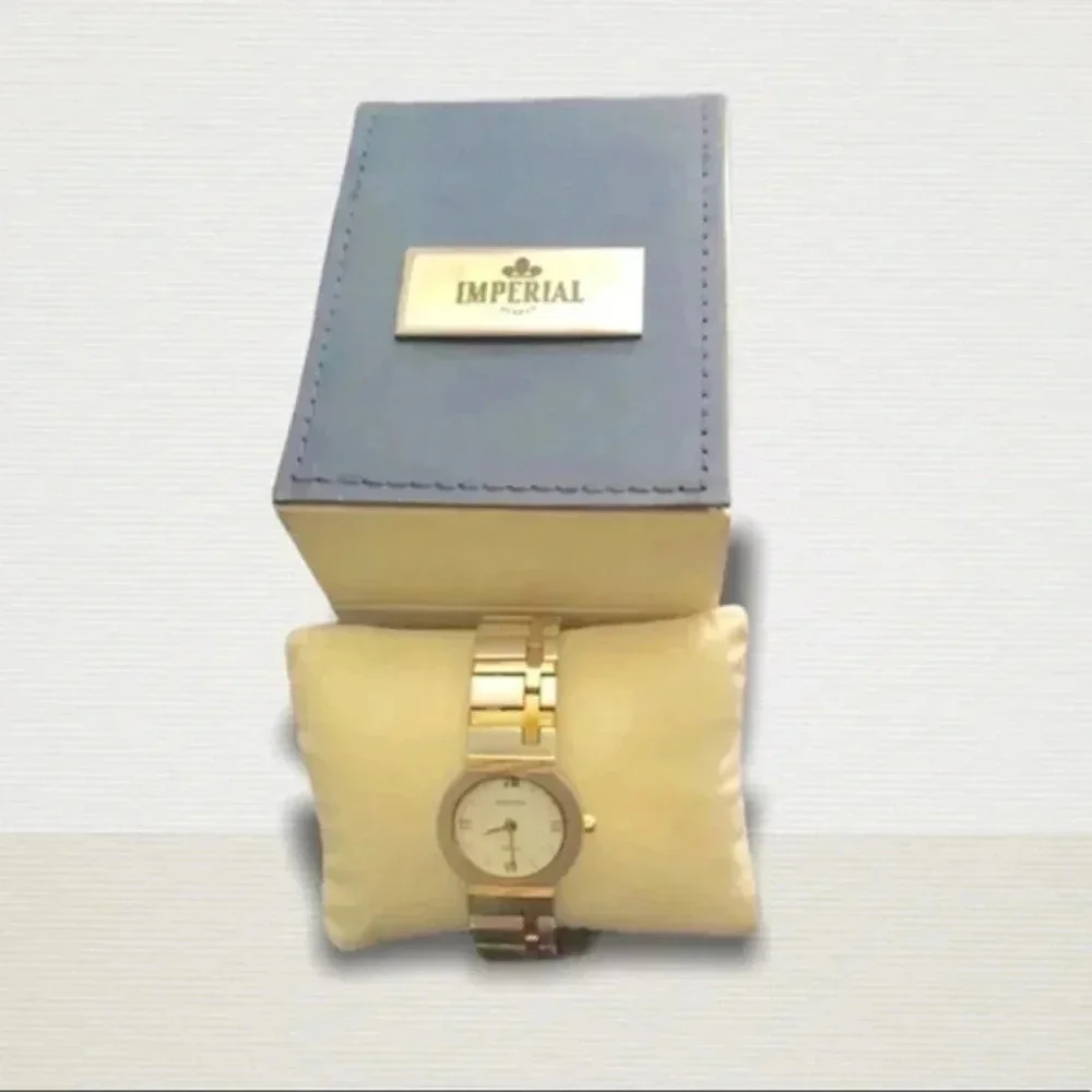 Imperial Geneve watch with 18K gold plated…